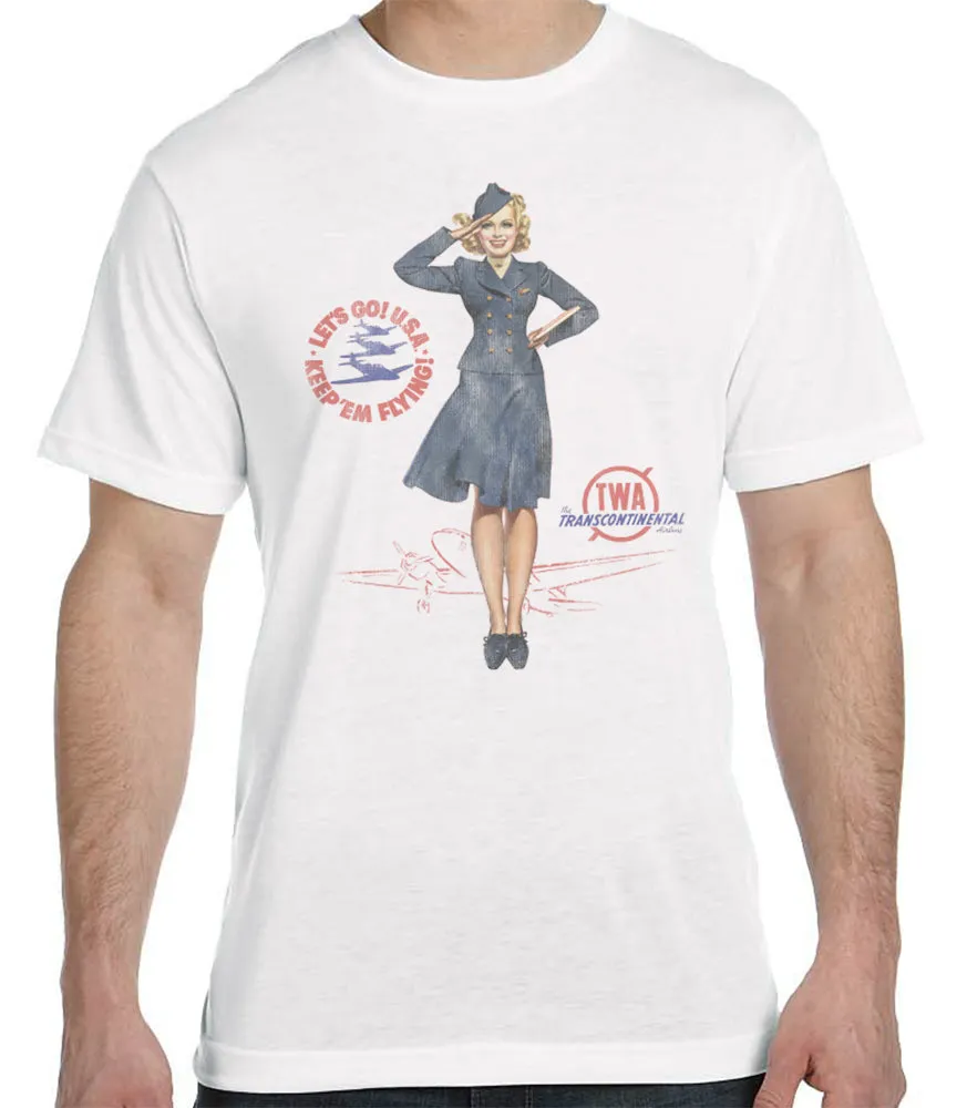 TWA Retro Pin-Up T-shirt sold by Malibu Shirts