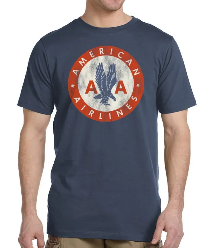 American Airlines Logo Men's T-Shirt sold by Malibu Shirts