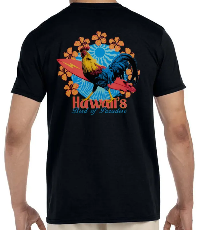HI Bird of Paradise Bolt Rooster T-Shirt sold by Malibu Shirts