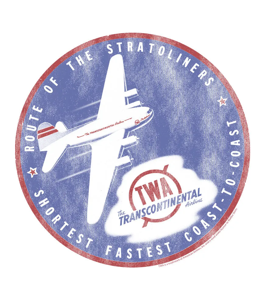 TWA Logo T-Shirt sold by Malibu Shirts product image thumbnail 2