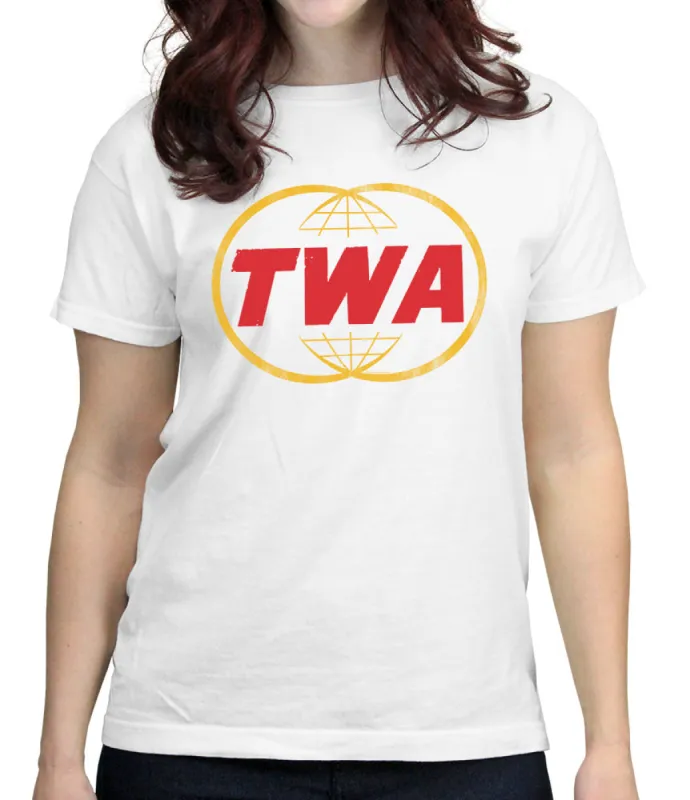 TWA Rings Retro Logo Women's T-Shirt sold by Malibu Shirts