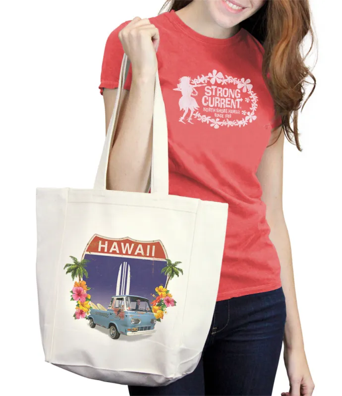 Hawaiii HWY 1 Van Tote Bag sold by Malibu Shirts