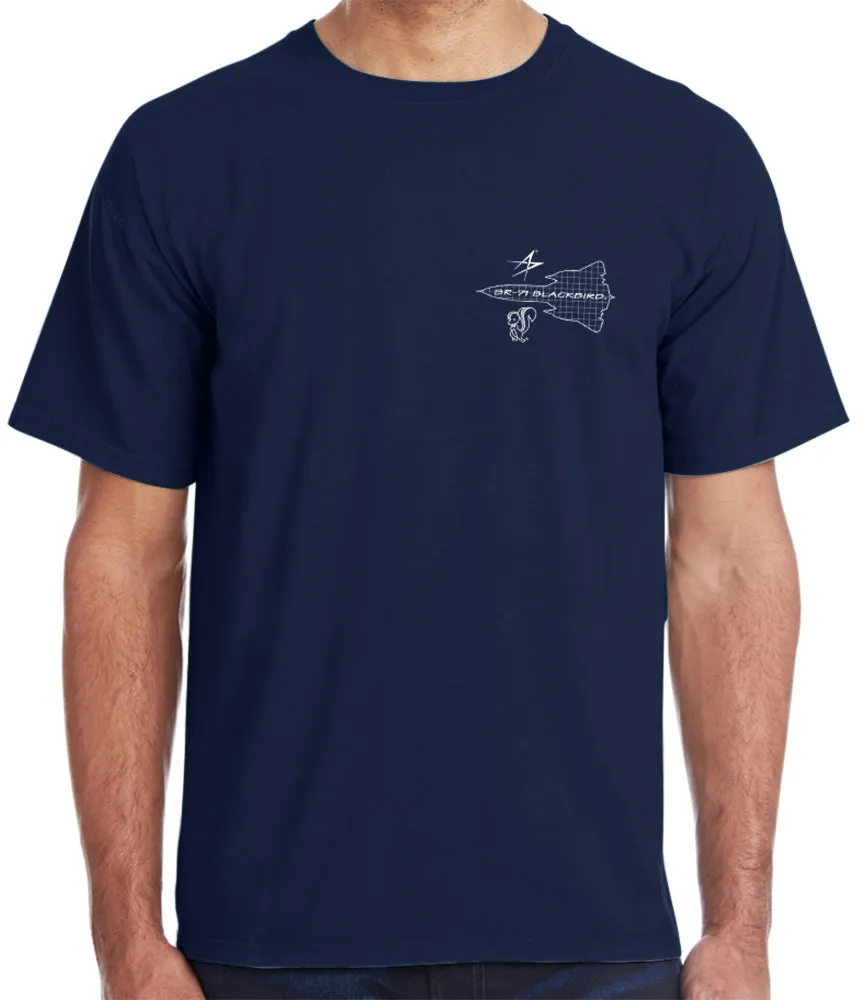 SR 71 Blackbird Blueprint T-Shirt sold by Malibu Shirts product image thumbnail 3