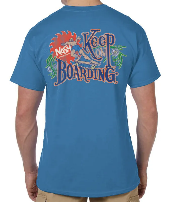 Nash Keep on Boarding Retro T-Shirt sold by Malibu Shirts
