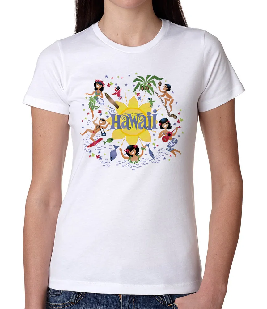 Here's Hawaii Women's T-Shirt sold by Malibu Shirts
