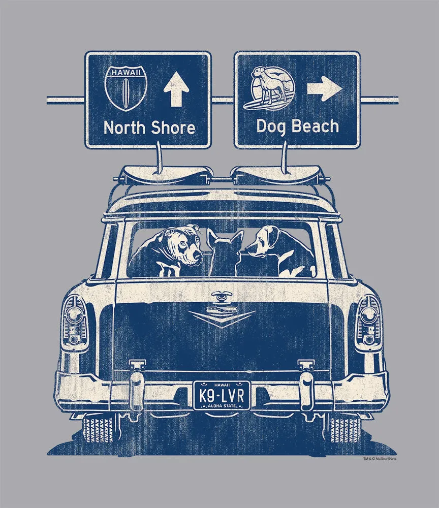 Dog Beach K9 Lover T-Shirt sold by Malibu Shirts product image thumbnail 2