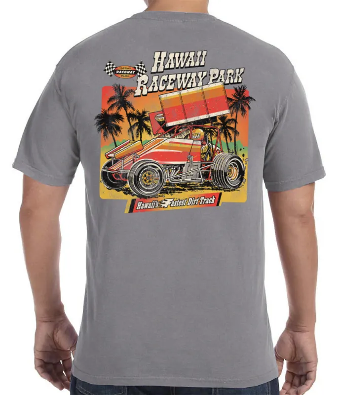 Hawaii Raceway Park Dirt Racing T-Shirt sold by Malibu Shirts