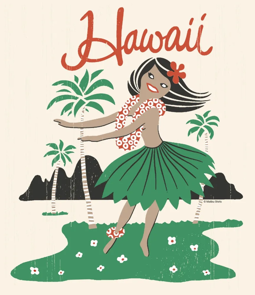 Hula Girl Women's T-Shirt sold by Malibu Shirts product image thumbnail 2