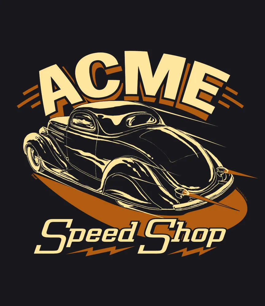 Acme Speed Shop the '36 Coupe T-Shirt sold by Malibu Shirts product image thumbnail 2