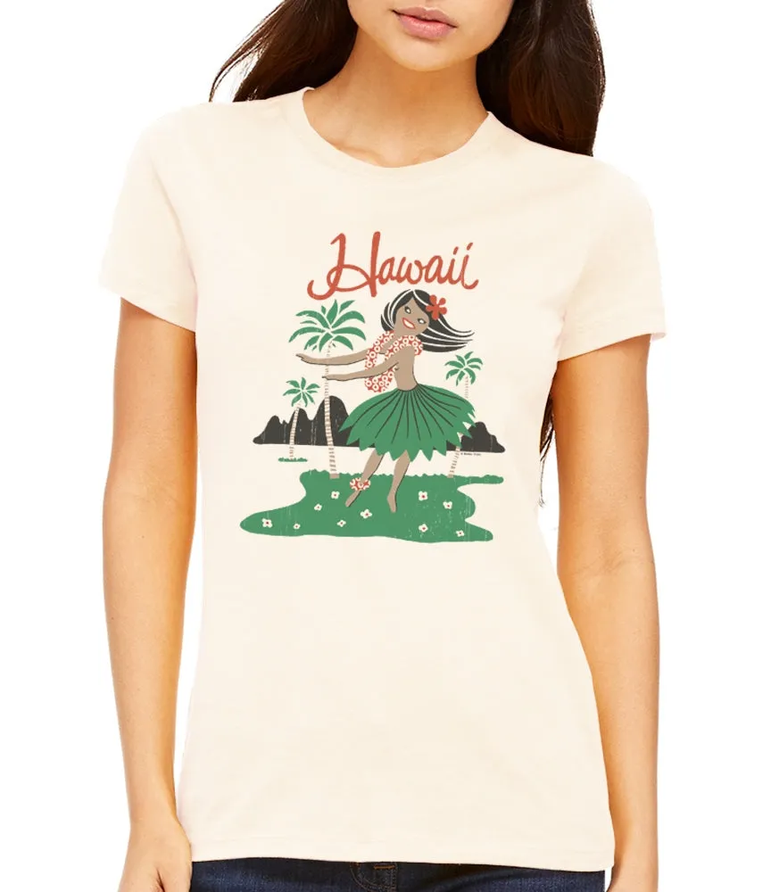 Hula Girl Women's T-Shirt sold by Malibu Shirts