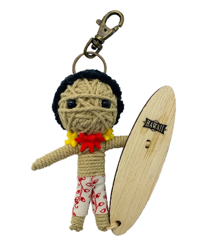 Hawaii Surfer String Doll Keychain sold by Malibu Shirts