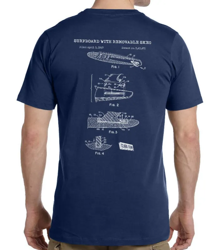 Clark Foam Patent T-Shirt made by Malibu Shirts