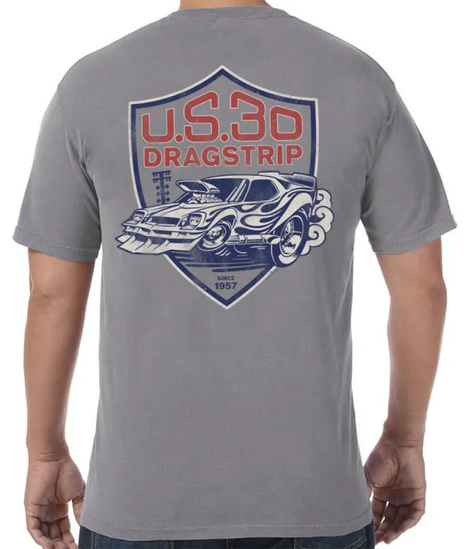 US 30 Drag Strip Funny Car T-Shirt sold by Malibu Shirts