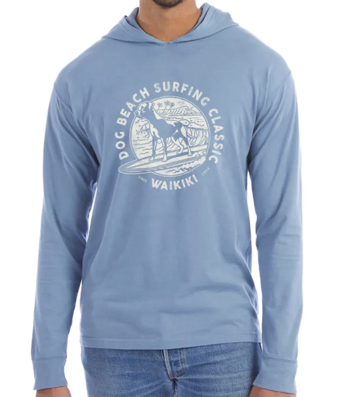 Dog Beach Classic Hoodie LS sold by Malibu Shirts