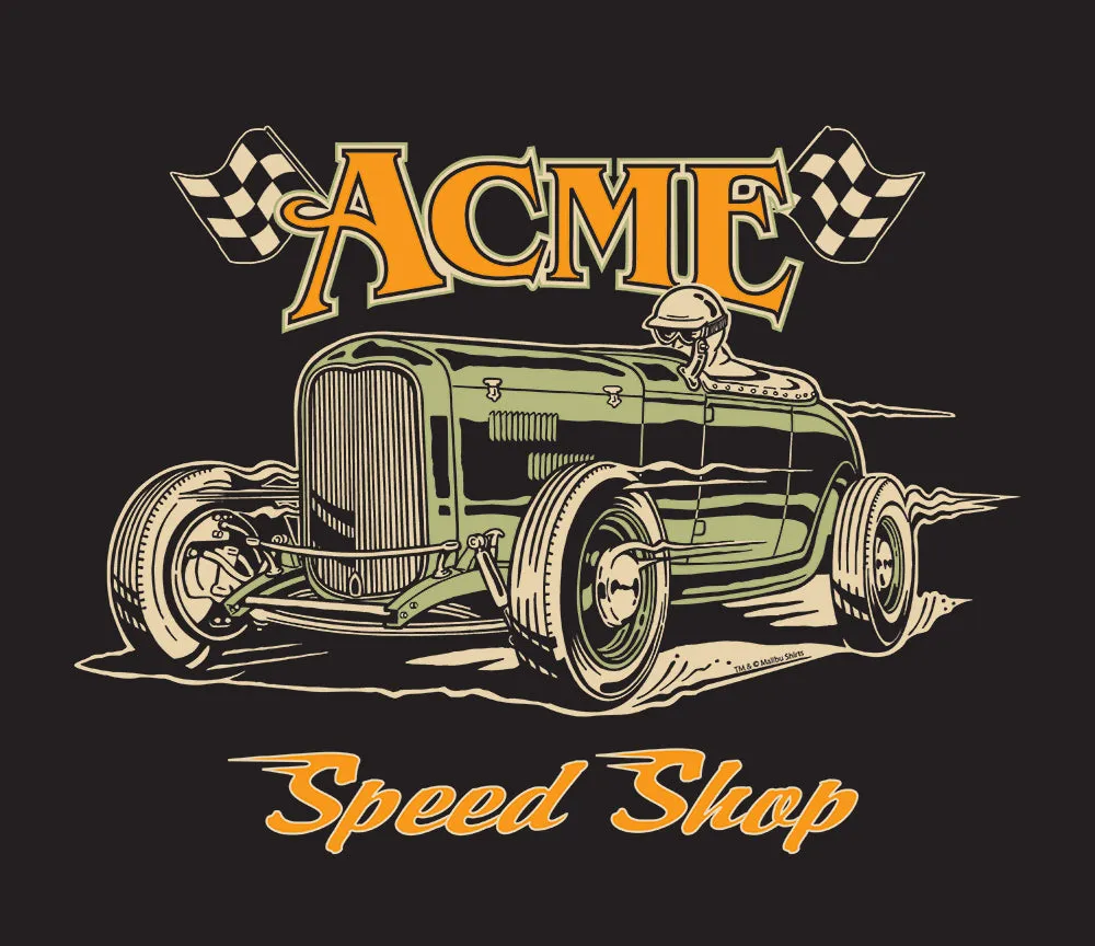 Acme Speed Shop Original Roadster T-Shirt sold by Malibu Shirts product image thumbnail 2