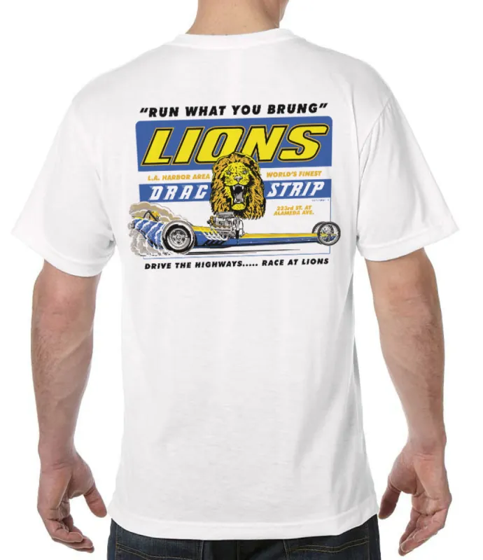 Race at Lions Retro T-Shirt sold by Malibu Shirts