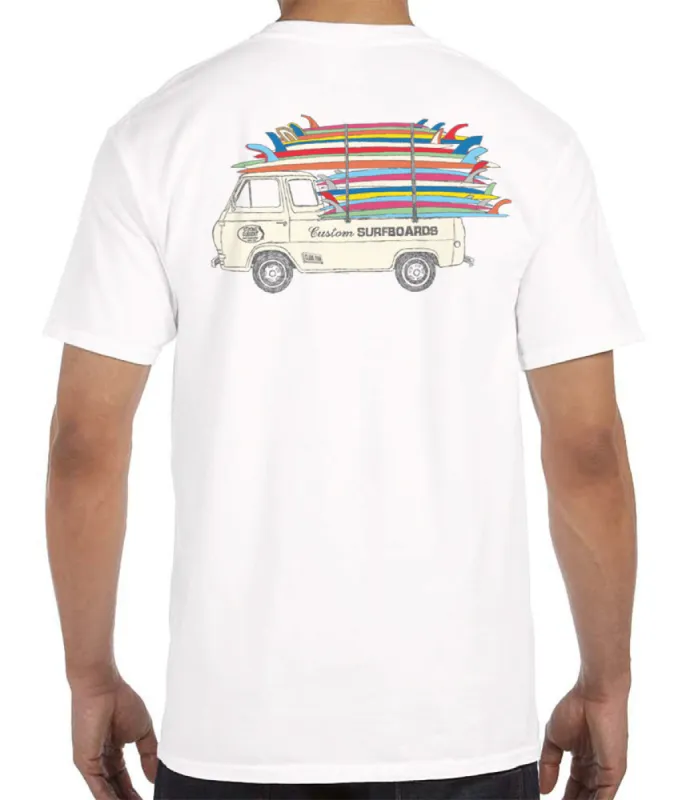 Clark Foam Stack T-Shirt sold by Malibu Shirts
