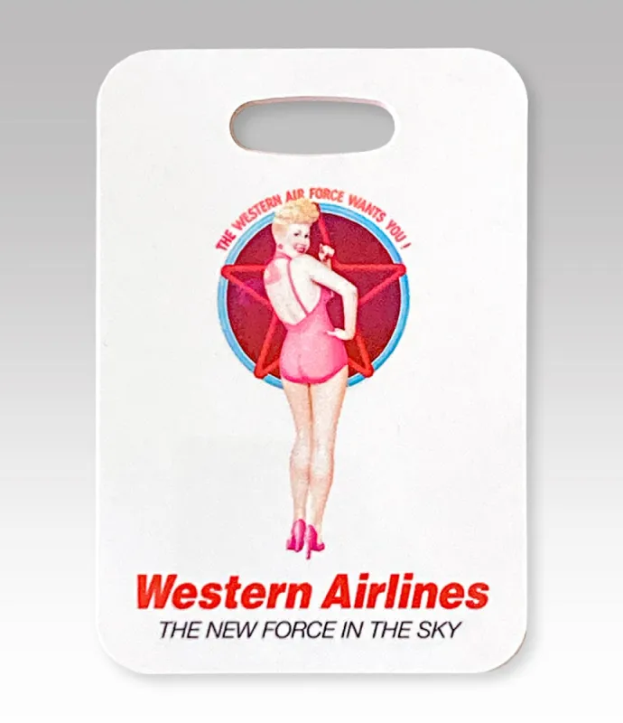 Western Pin-Up Luggage Tag sold by Malibu Shirts