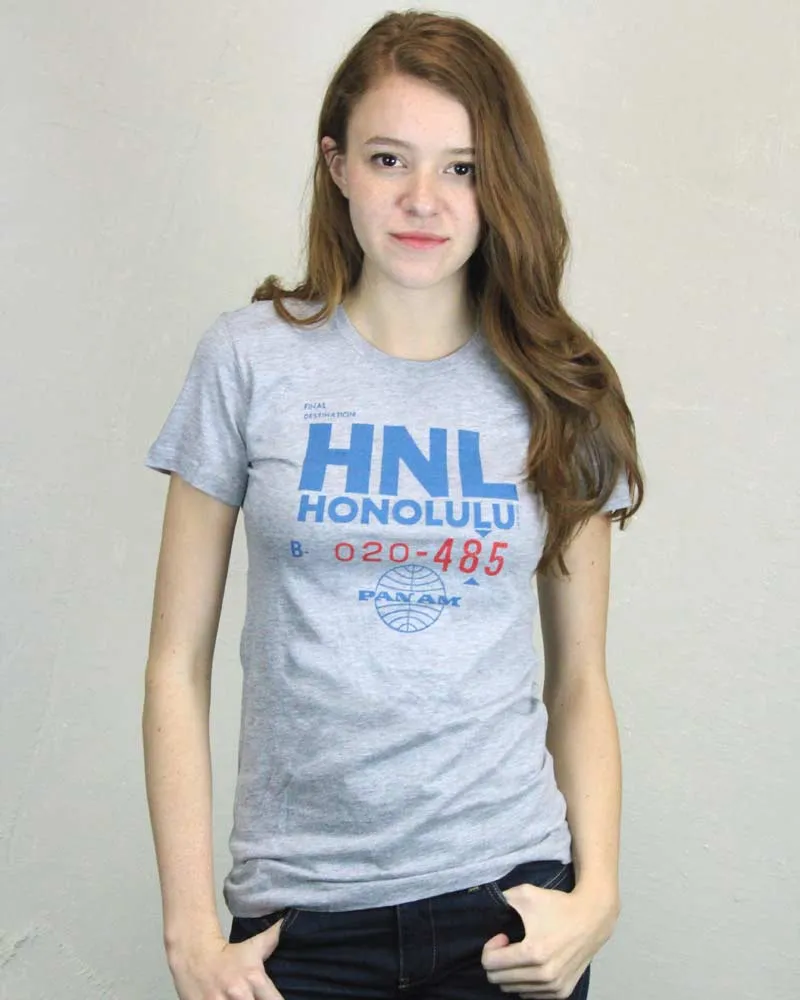 Pan Am HNL Ticket Women's Shirt sold by Malibu Shirts