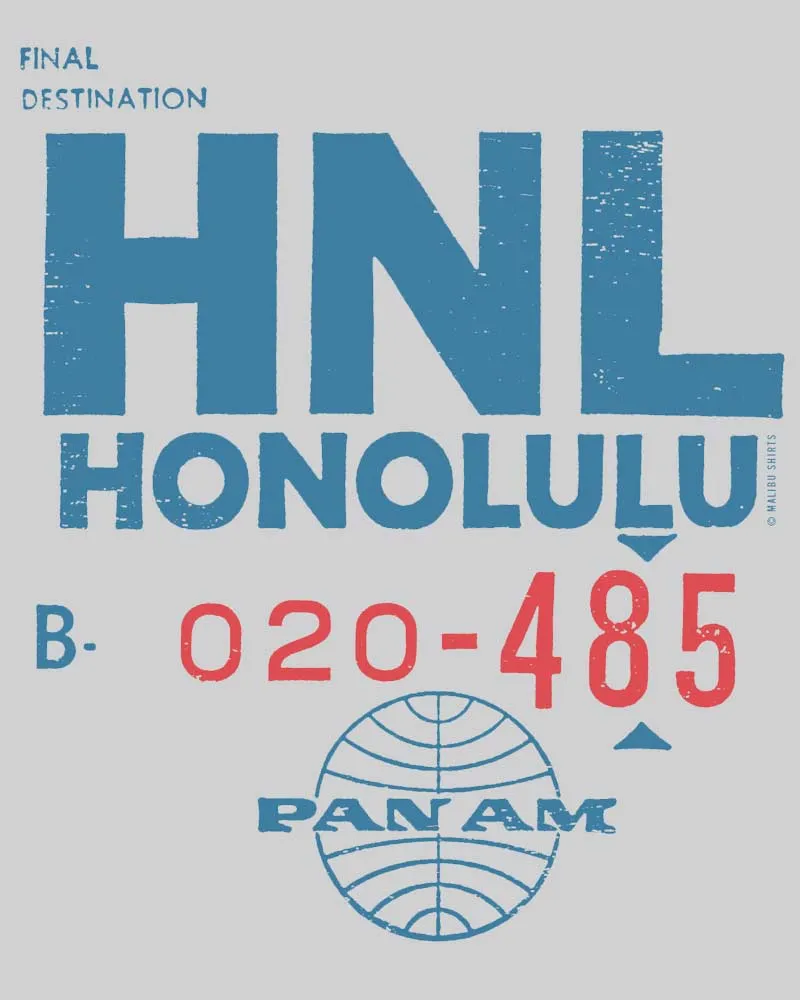 Pan Am HNL Ticket Women's Shirt sold by Malibu Shirts product image thumbnail 3