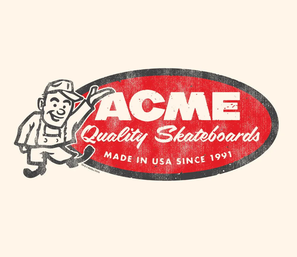 Acme Quality Skateboards T-Shirt sold by Malibu Shirts product image thumbnail 2