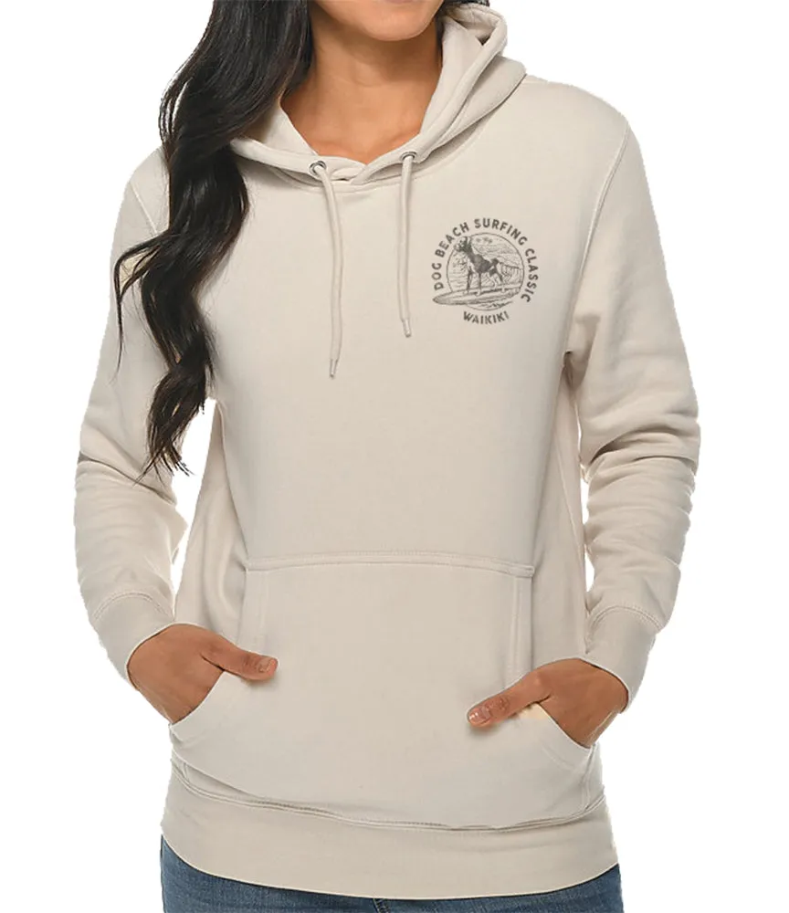 Dog Beach Surfing Classic Hoodie sold by Malibu Shirts product image thumbnail 3