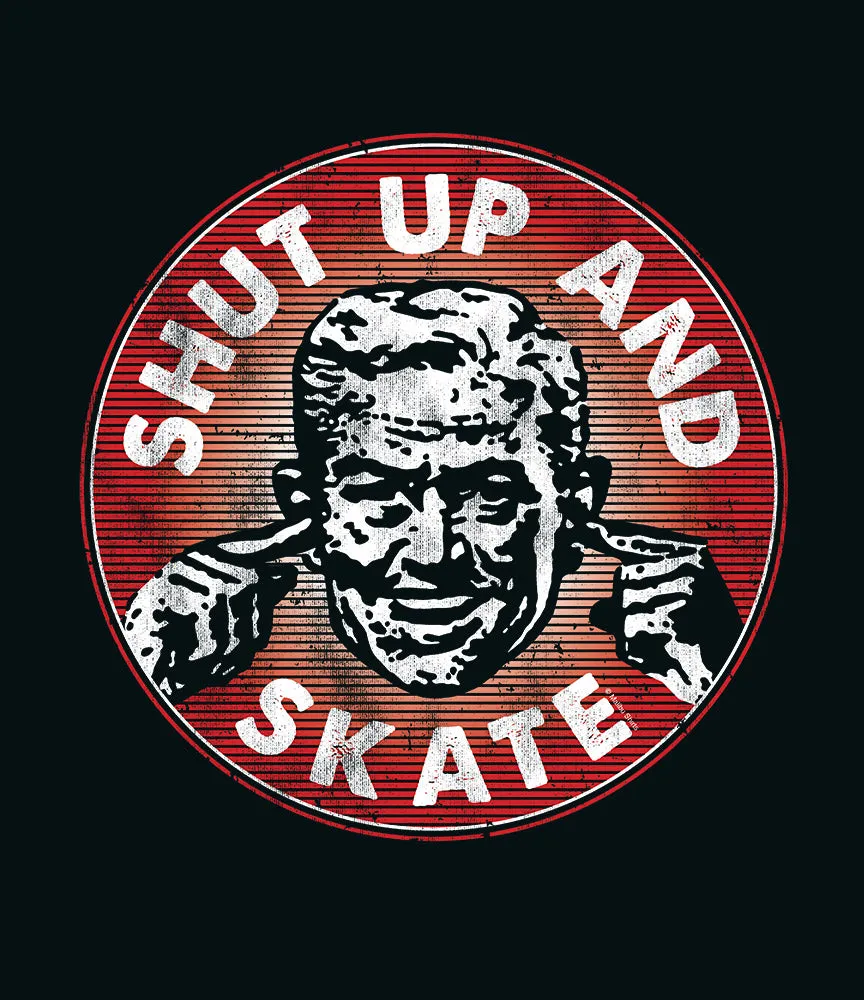 Shut up and Skate Black T-Shirt sold by Malibu Shirts product image thumbnail 2
