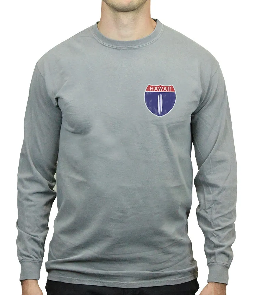 Hawaii Highway 1 Men's Long Sleeve sold by Malibu Shirts product image thumbnail 3