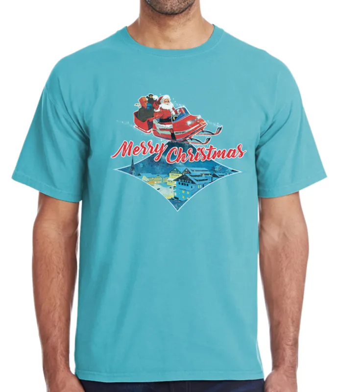 Santa's Moto Ski T-Shirt sold by Malibu Shirts