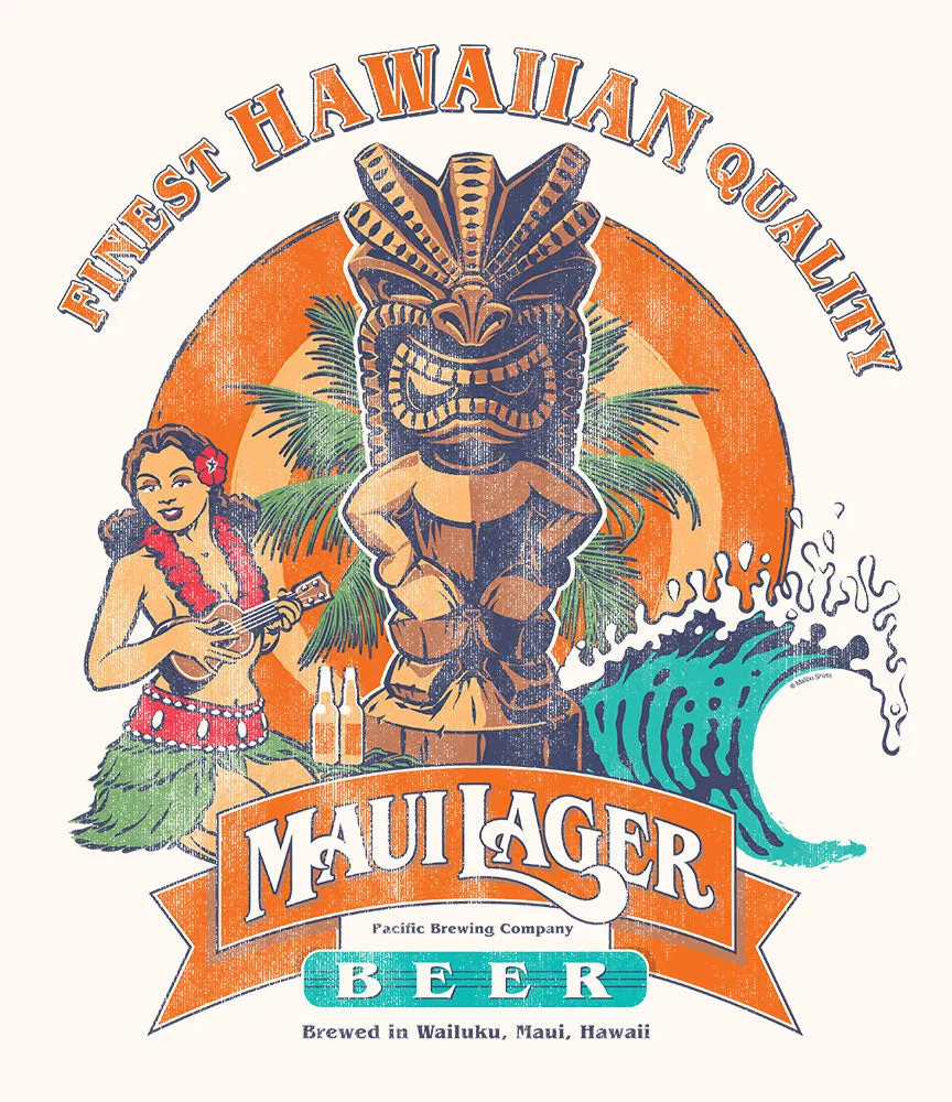 Maui Lager Tiki T-Shirt sold by Malibu Shirts product image thumbnail 2
