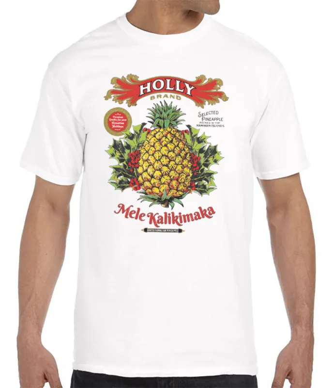 Holly Brand Mele Kalikimaka Pineapple made by Malibu Shirts