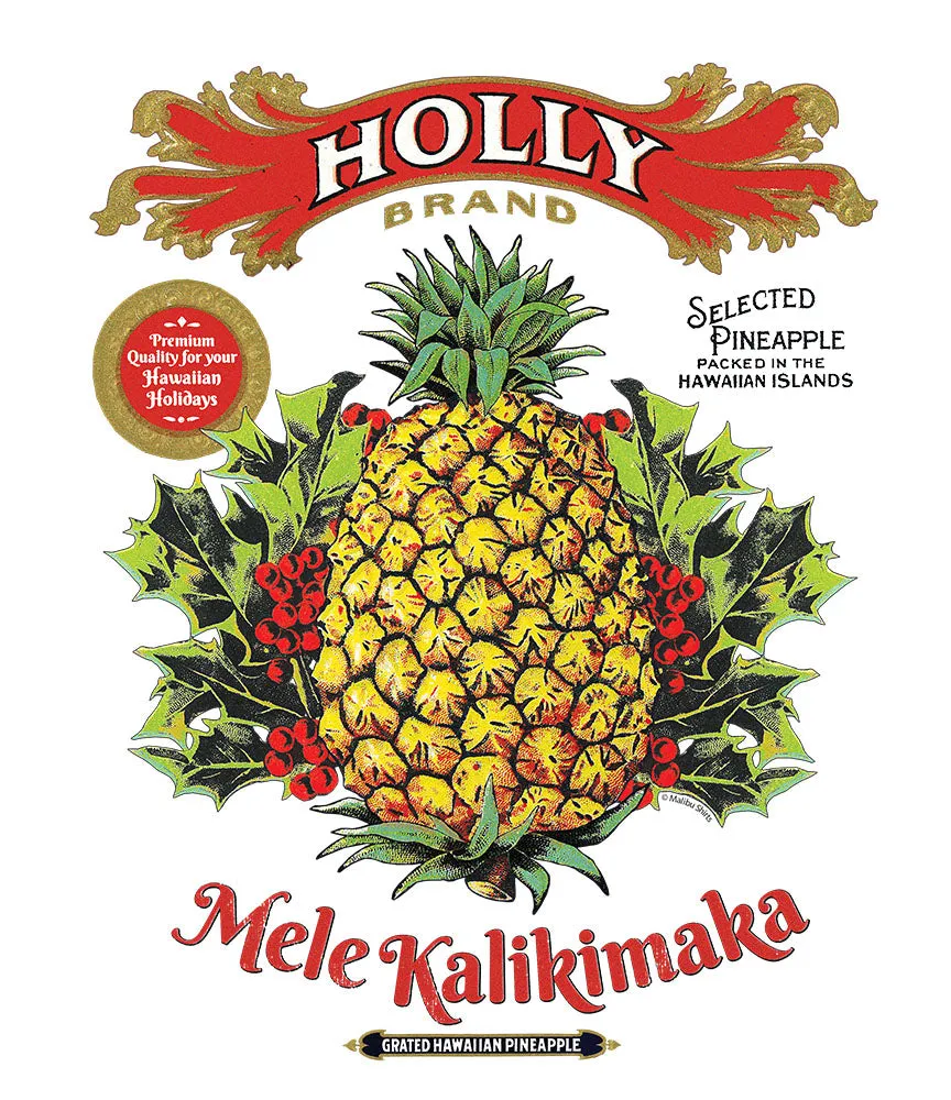 Holly Brand Mele Kalikimaka Pineapple sold by Malibu Shirts product image thumbnail 2