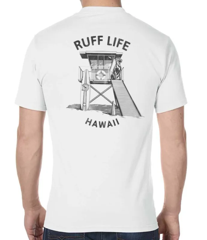 Dog Beach Ruff Water Life Saver T-Shirt sold by Malibu Shirts