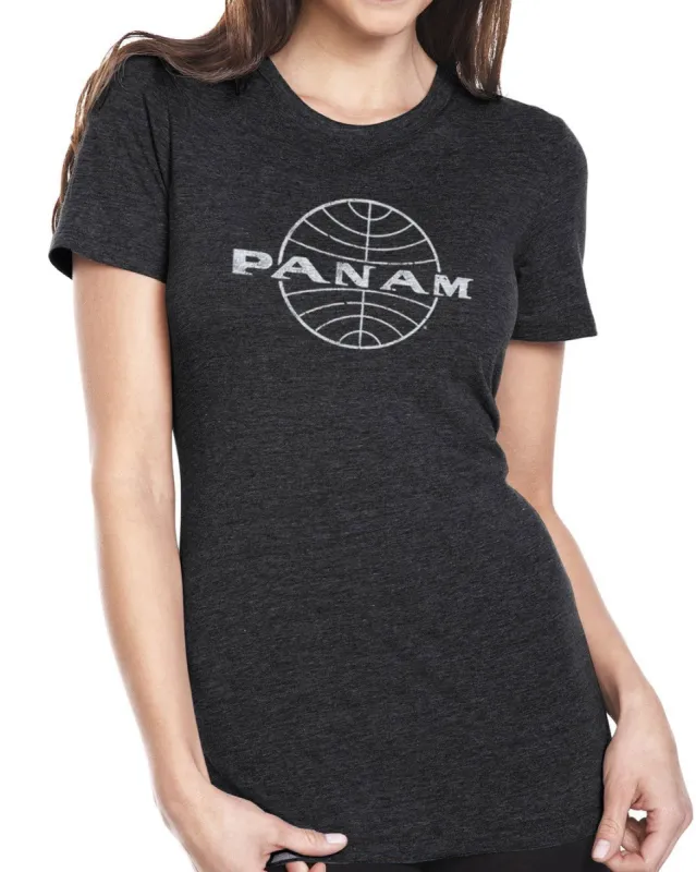 Pan Am Globe Black T-Shirt sold by Malibu Shirts