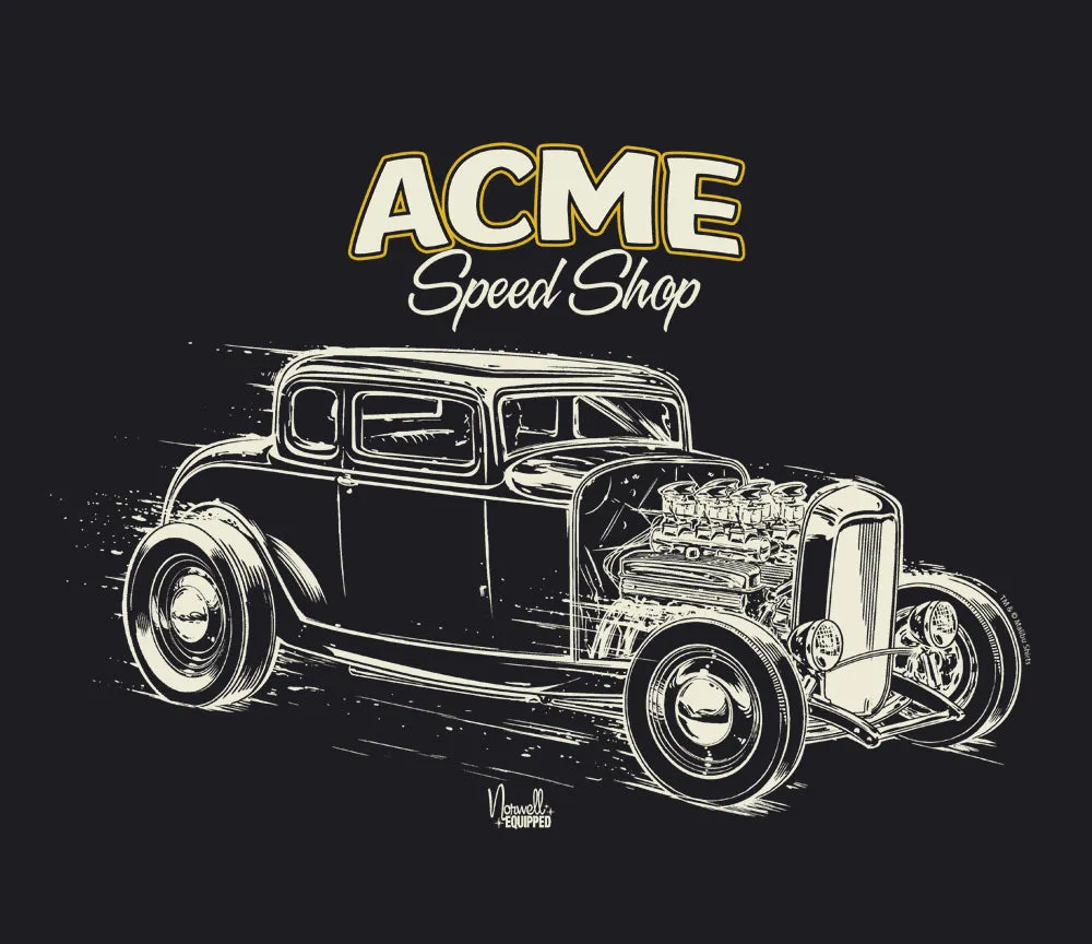 Acme Speed Shop '32 Coupe T-Shirt sold by Malibu Shirts product image thumbnail 2
