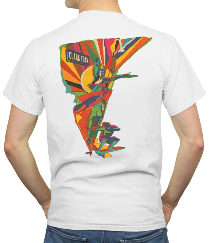 Clark Foam Water Color T-Shirt made by Malibu Shirts