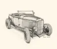 Acme Speed Shop 1932 Roadster T-Shirt sold by Malibu Shirts