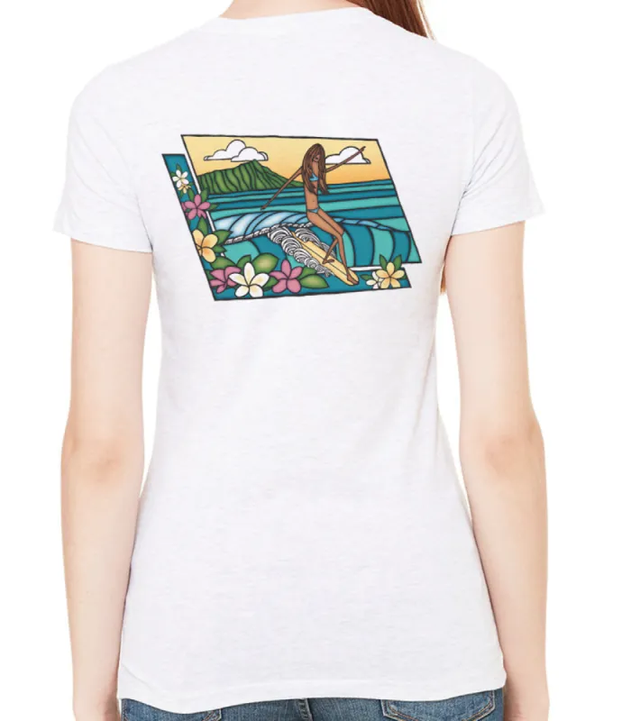 Clark Foam Wahine Women's T-Shirt sold by Malibu Shirts
