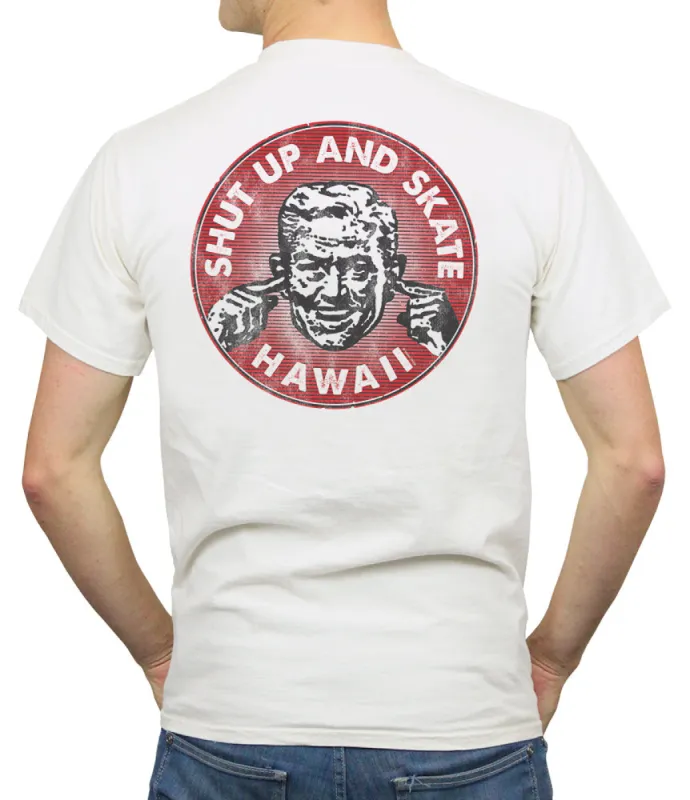 Shut Up & Skate Hawaii Men's T-Shirt sold by Malibu Shirts