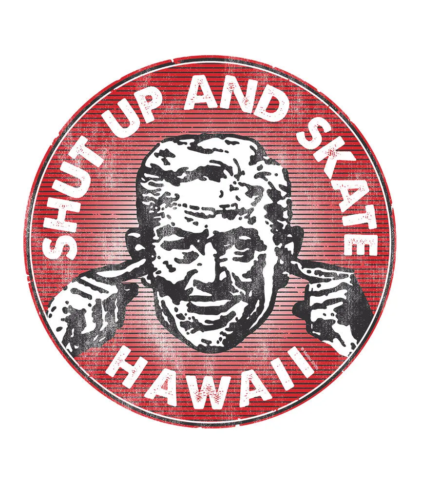 Shut Up & Skate Hawaii Men's T-Shirt sold by Malibu Shirts product image thumbnail 2