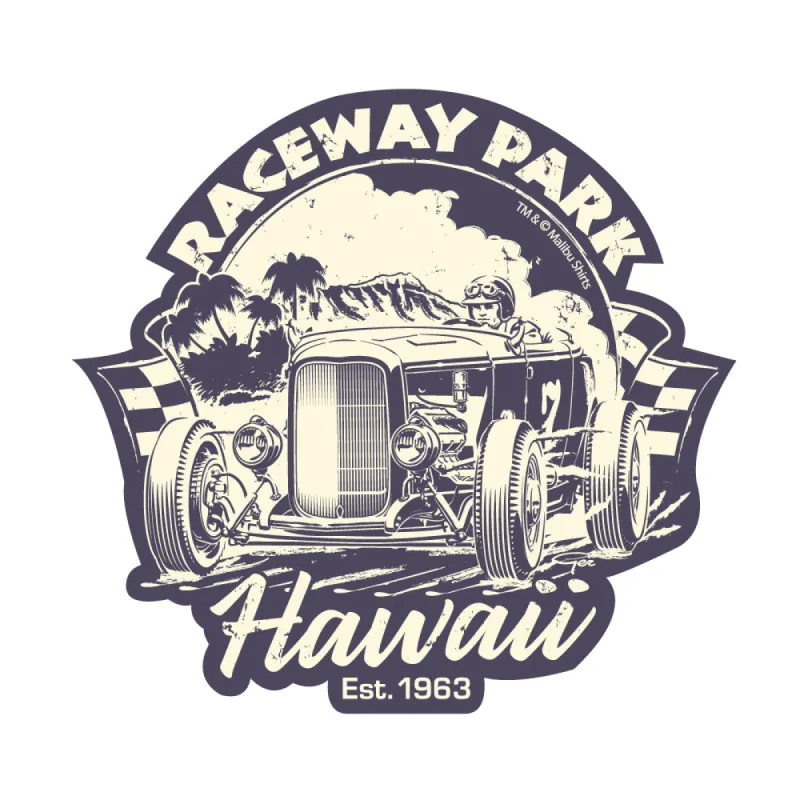 Hawaii Raceway Park Sticker sold by Malibu Shirts