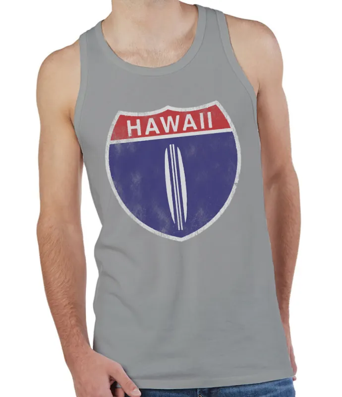 Hawaii Hwy 1 Men's Tank sold by Malibu Shirts