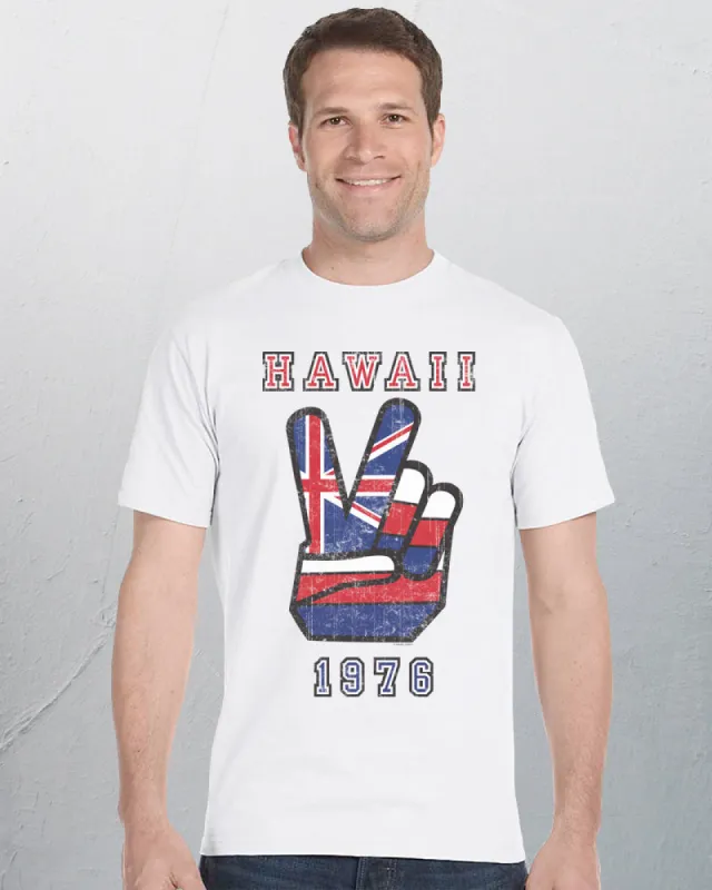 Mens Hawaii Peace T-Shirt sold by Malibu Shirts