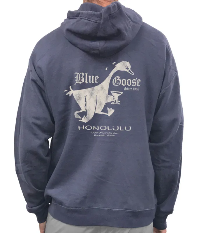 Blue Goose Bar Honolulu Retro Pullover Hoodie sold by Malibu Shirts