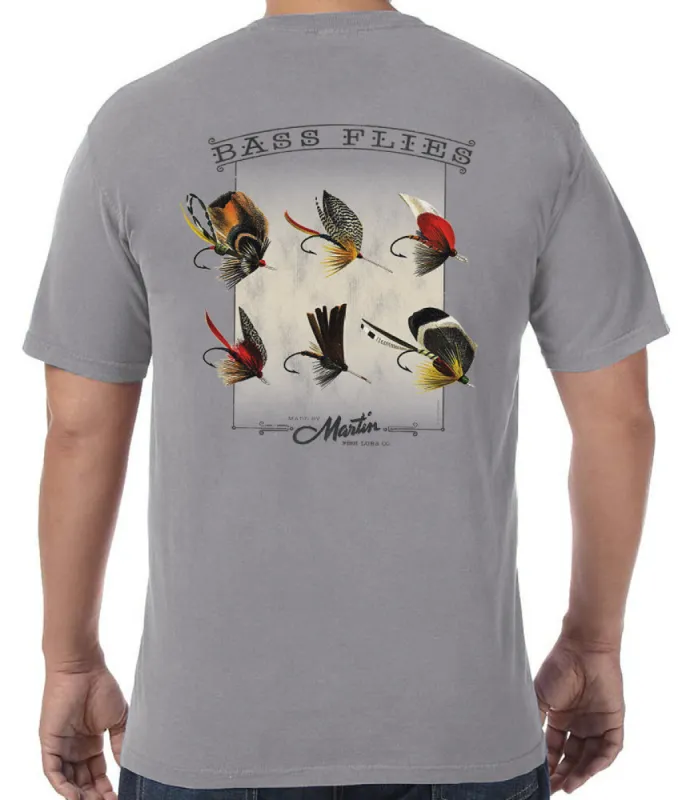 Martin Bass Flies Lure Collection T-Shirt sold by Malibu Shirts