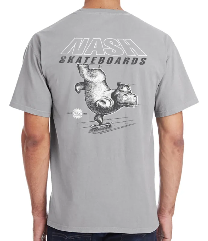 Nash Skateboards Hippo Classic T-Shirt sold by Malibu Shirts