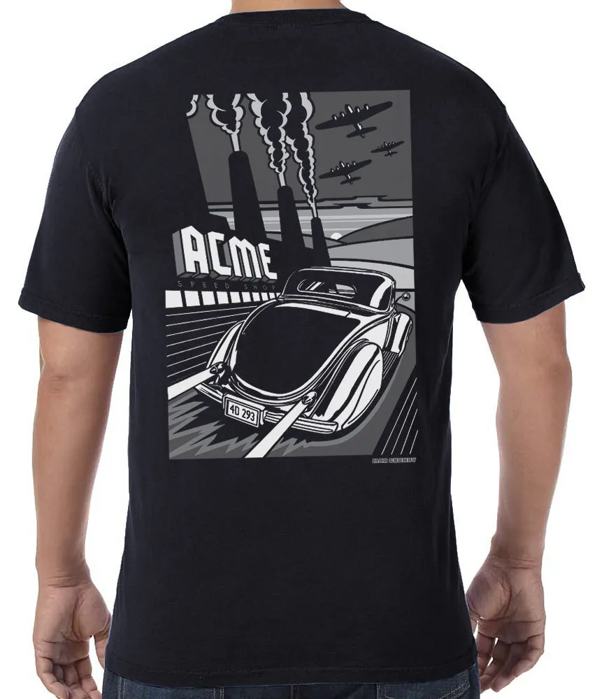 Acme Speed Shop '36 Sunset Sled T-Shirt sold by Malibu Shirts