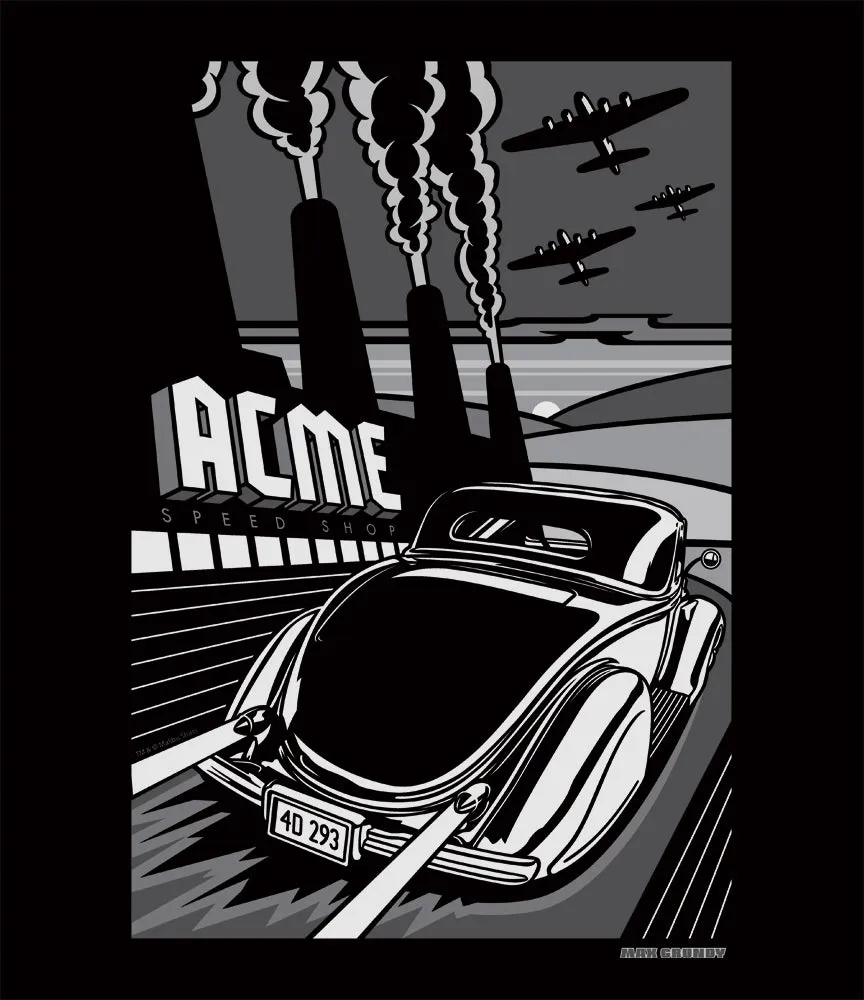 Acme Speed Shop '36 Sunset Sled T-Shirt sold by Malibu Shirts product image thumbnail 2