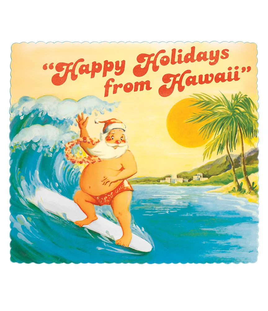 Surfing Santa Men's T-Shirt sold by Malibu Shirts product image thumbnail 2