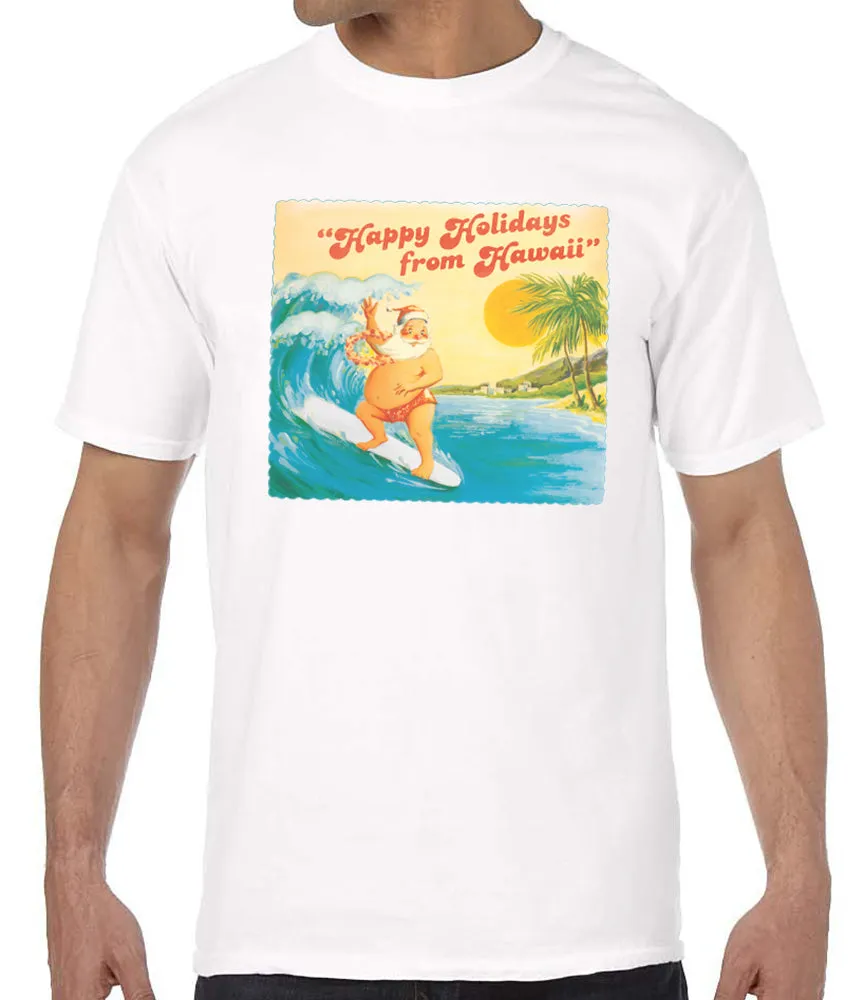 Surfing Santa Men's T-Shirt sold by Malibu Shirts